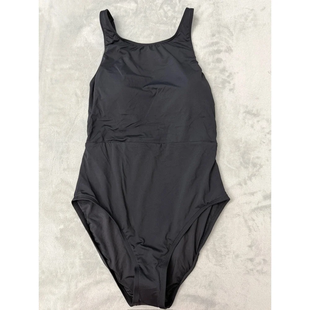 NEW La Blanca Island Goddess Scoop Neck One-Piece Swimsuit Tummy Control 8 $133